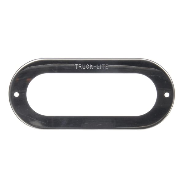 Truck-Lite Flange Cover, 60 Series Lights, Used In Oval Shape Lights, Chrome Stainless Steel, 2 Screw 60719-3 - main